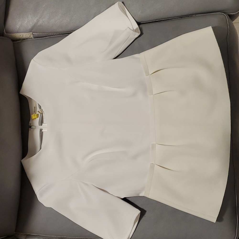 J Brand White Top Size M